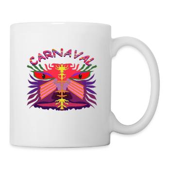 carnival mask - Mug - white - Right