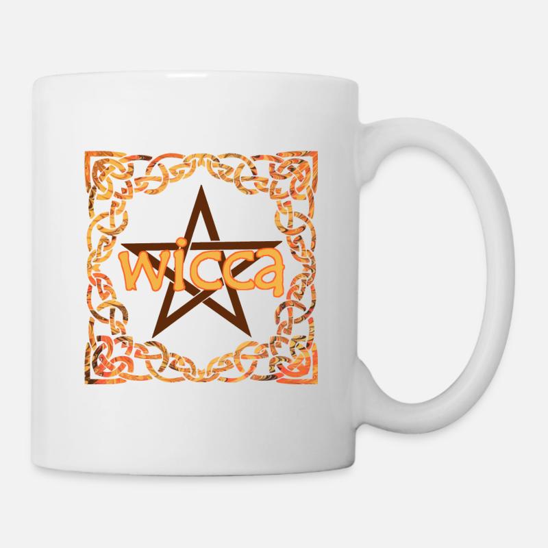 Celtic frame wicca e 118 - Mug - white