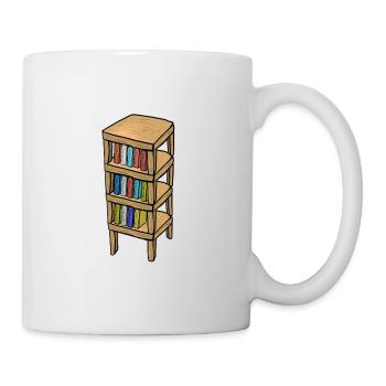 Meubles d’étagère Symbole de dessin animé - Mug blanc - blanc - Droite
