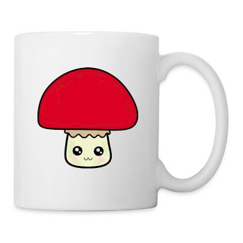 Kawaii Pilz Kawaii Chibi Kawaii food - Tasse - Weiß - Rechts