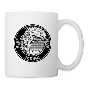 Blue Tongue Skink Tattoo Style Reptile Keeper - Mug blanc - blanc - Droite