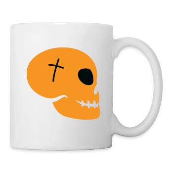 Crâne Halloween - Mug blanc - blanc - Droite