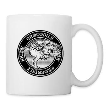 Red Eye Crocodile Skink Tattoo Style Reptile Owner - Mug blanc - blanc - Droite