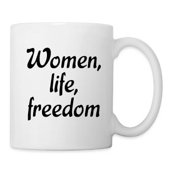femmes vie liberté révolution iranienne - Mug blanc - blanc - Droite