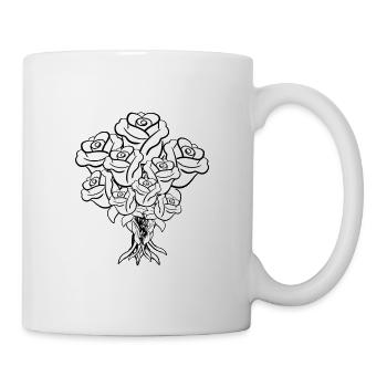 Bouquet Flowers Plant Symbol - Mug - white - Right