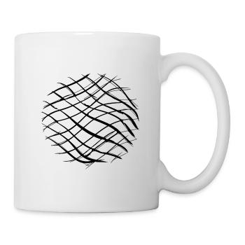 kreuze muster kreuz kreis - Tasse - Weiß - Rechts
