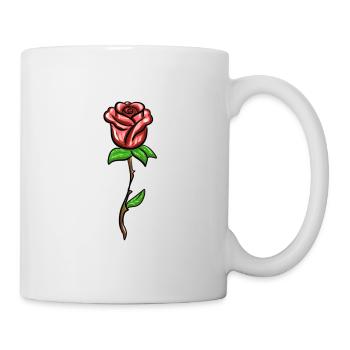 Symbol flower shape plant red - Mug - white - Right