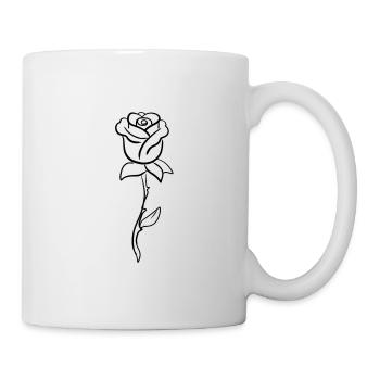 Flower shape symbol plant - Mug - white - Right