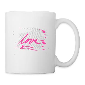 Motifs de croix Mot d’amour croisé - Mug blanc - blanc - Droite