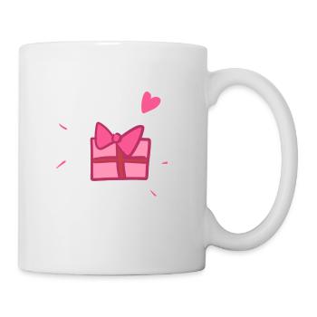 Gift Pink Symbol Christmas Heart - Mug - white - Right