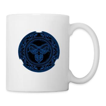Wikinger Widder Aries - Tasse - Weiß - Rechts