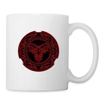 Wikinger Widder Aries - Tasse - Weiß - Rechts