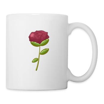 Fleur violette symbole nature - Mug blanc - blanc - Droite