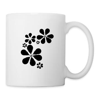 Flower Pattern Symbol Shape Flowers - Mug - white - Right