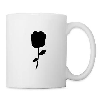 Rose Symbole Fleur Végétale - Mug blanc - blanc - Droite