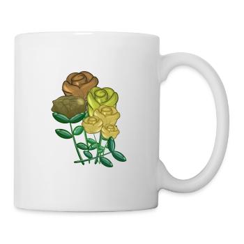 Bouquet Symbole Nature Jaune - Mug blanc - blanc - Droite