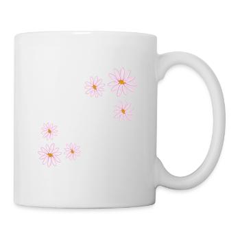 Pink flowers flowers plants flower - Mug - white - Right