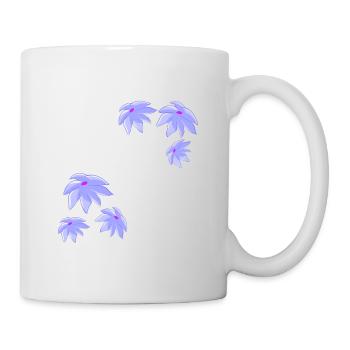 Pattern purple flower plants - Mug - white - Right