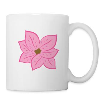 Flower pink symbol - Mug - white - Right