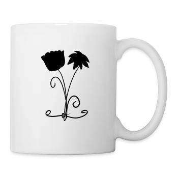 fleurs symbole plantes plantes - Mug blanc - blanc - Droite