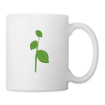 Feuilles Symbole de la nature végétale - Mug blanc - blanc - Droite