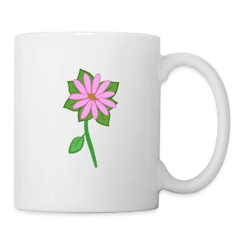 Flower Symbol Pink Plant - Mug - white - Right