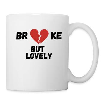 broke - Tasse - Weiß - Rechts