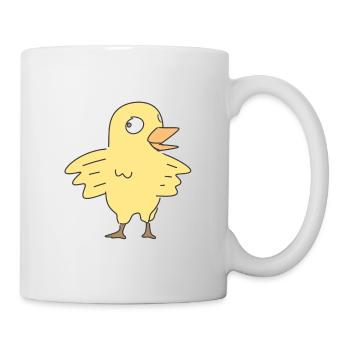 Vogel Küken Symbol cartoon tier - Tasse - Weiß - Rechts