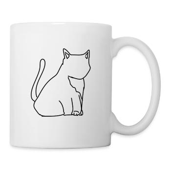 Symbole de chat Animal Animal Pet Cartoon - Mug blanc - blanc - Droite