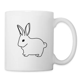 Rabbit animal symbol mammal - Mug - white - Right