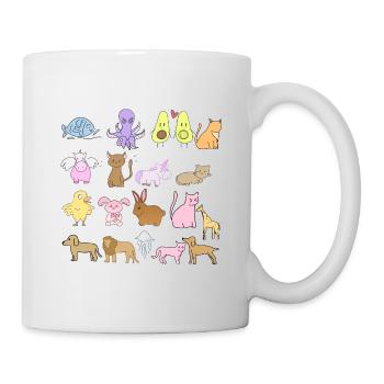 Symbols Animals Animal Love Cats Dogs Patterns - Mug - white - Right