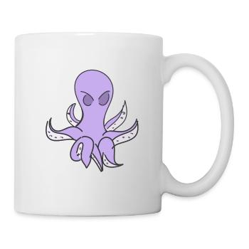 Octopus animal purple sea animal - Mug - white - Right