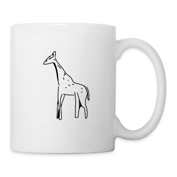 giraffe symbol mammal animal - Mug - white - Right