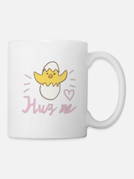 umarme mich Vogel Küken Tier liebe - Tasse - Weiß