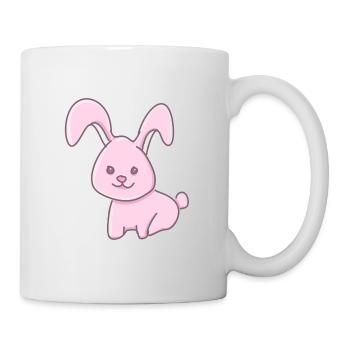 Rabbit animal symbol sweet pink - Mug - white - Right