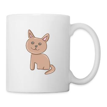 Chat Symbole Animal Mignon Cartoon Pet - Mug blanc - blanc - Droite