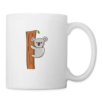 Koala animal tree climbing symbol - Mug - white - Right