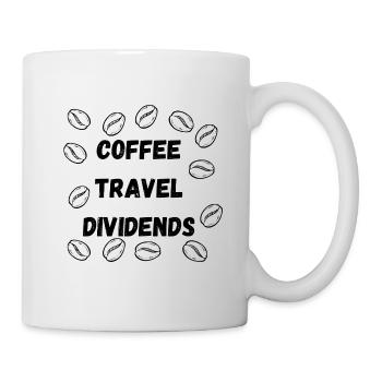Dividende de voyage sur le café - Mug blanc - blanc - Droite