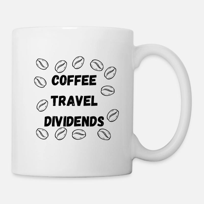 Dividende de voyage sur le café - Mug blanc - blanc
