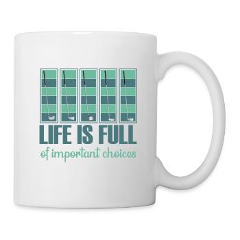 Golf Geschenk Witz Golfspieler Golfer - Tasse - Weiß - Rechts