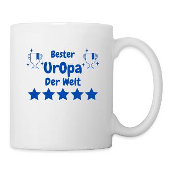 Bester Uropa der Welt - Tasse - Weiß - Rechts