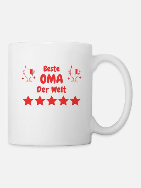 Beste Oma der Welt - Tasse - Weiß