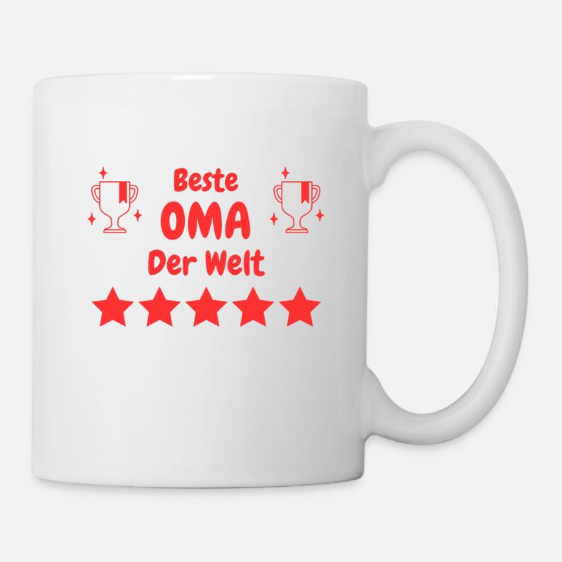 Beste Oma der Welt - Tasse - Weiß