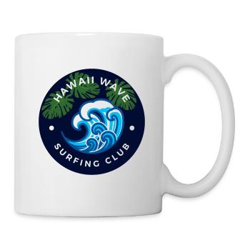 Vague hawaïenne - Club de surf - Mug blanc - blanc - Droite