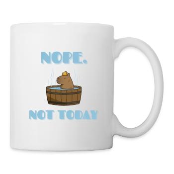 CAPYBARA not today - Mug blanc - blanc - Droite