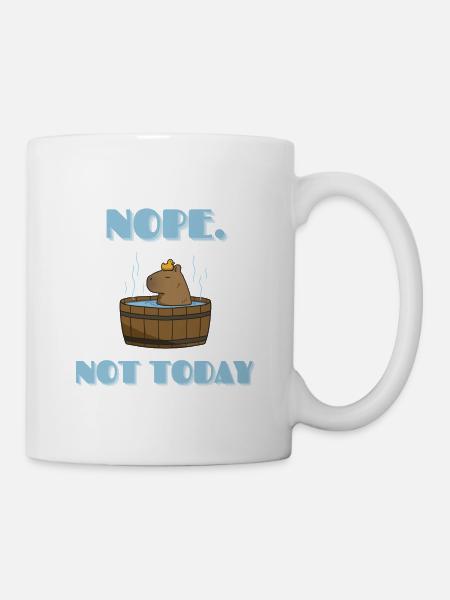 CAPYBARA not today - Mug - white
