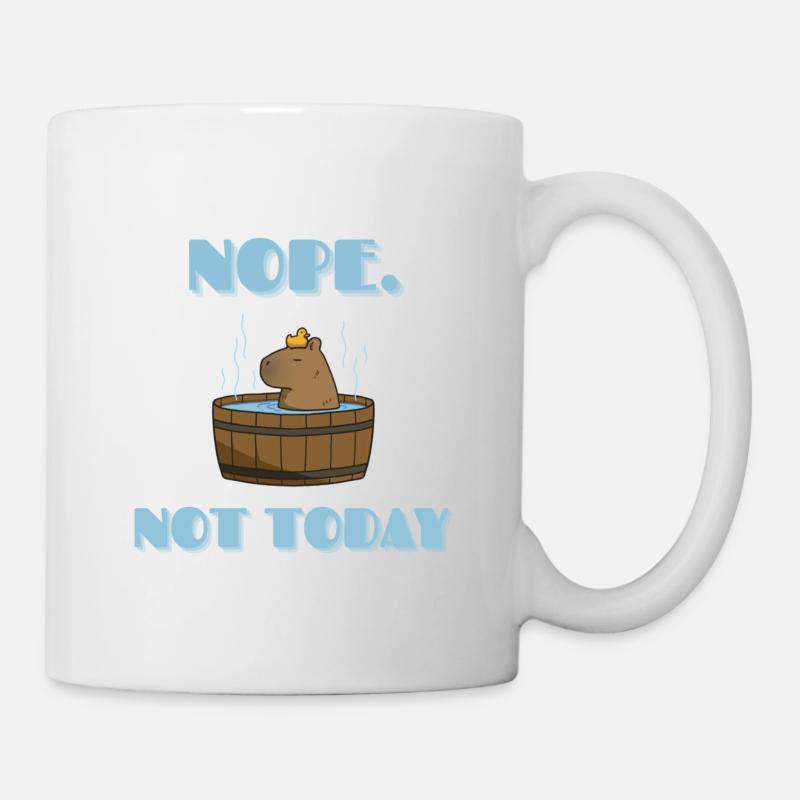 CAPYBARA heute nicht - Tasse - Weiß