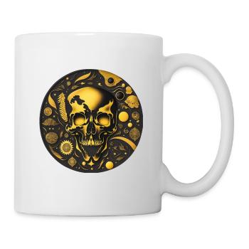 Skull Art Round - Mug - white - Right