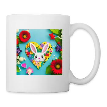Ostermotiv zum Beispiel als Ostertasse - Tasse - Weiß - Rechts
