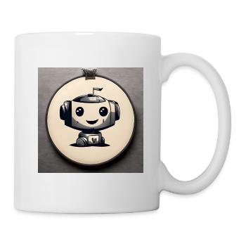 Dessin de robot mignon - Mug blanc - blanc - Droite